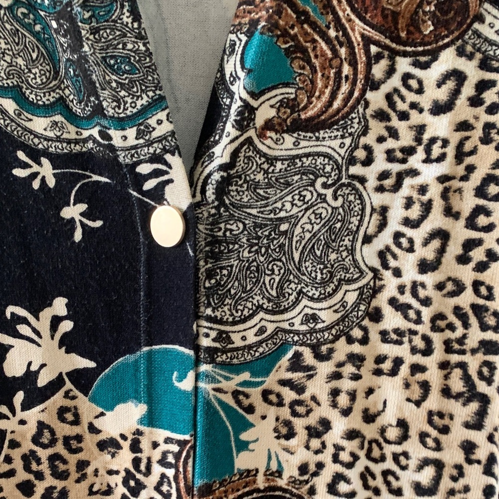 Chico's Multicolor Patterned Cardigan - image 5